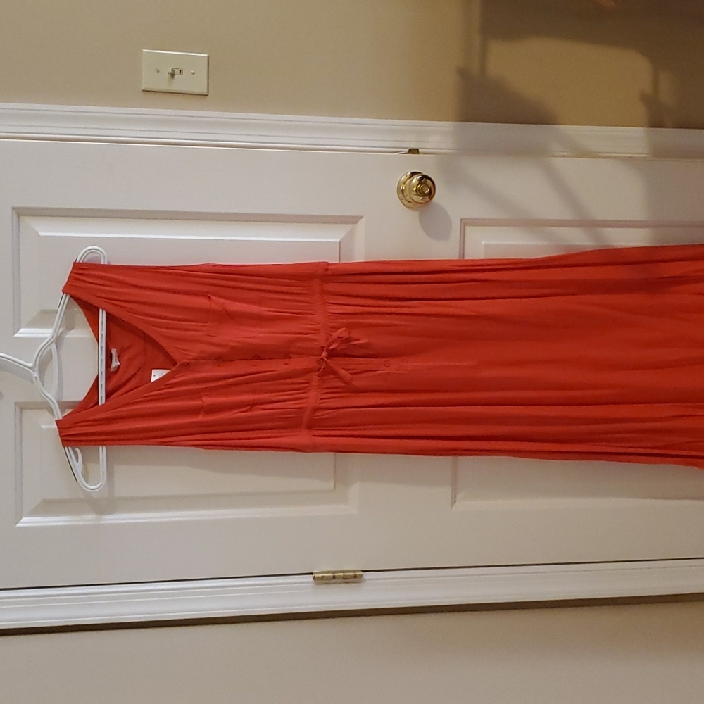 Medium coral Gap maxi dress